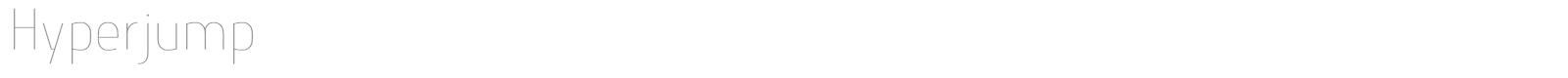 Hyperjump font preview